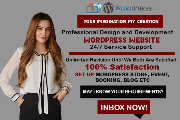 I will do wordpress website design and website development