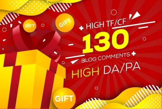 i will create 130 blogcomments high DA/PA