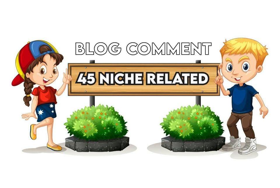 I will create 45 niche reletad blog comments