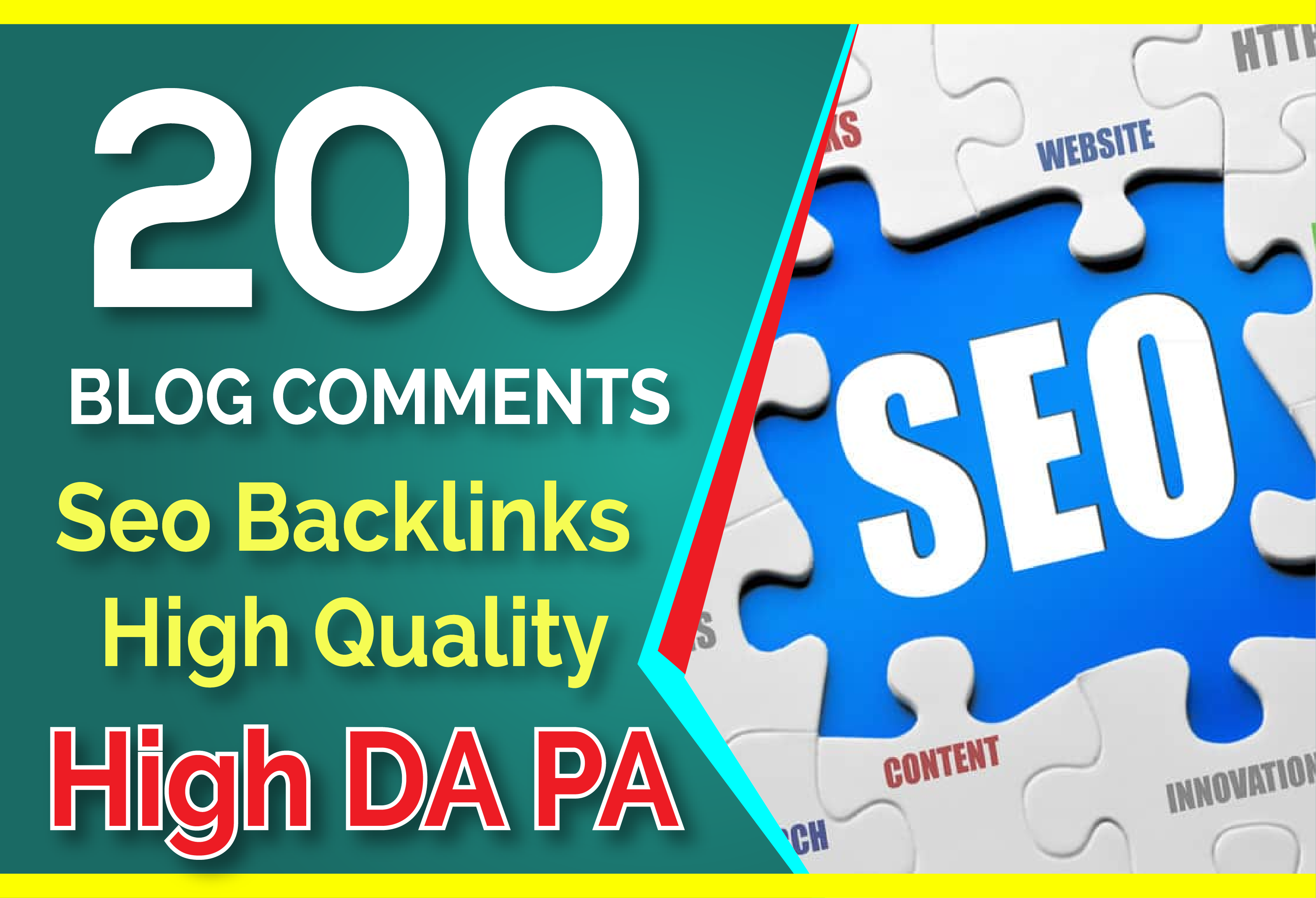 do 200 blog comments seo backlinks on high da pa