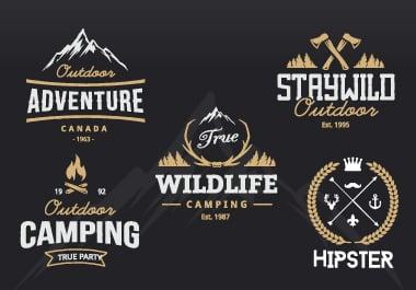 I will create unique vitage retro and badge logo within 24 hours