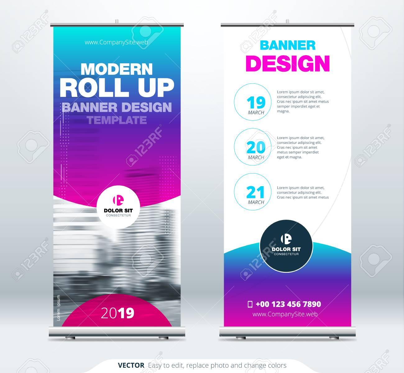 I will create a roll up banners, pull up banners for your business