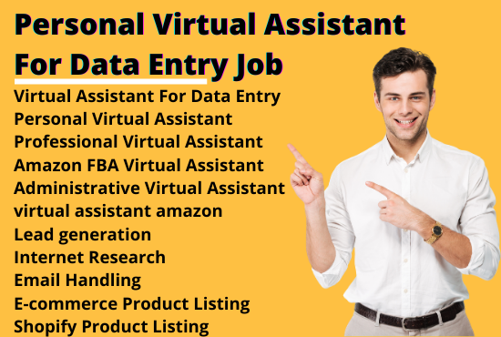 I will be your virtual assistant for data entry jobs, excel, Internet Research