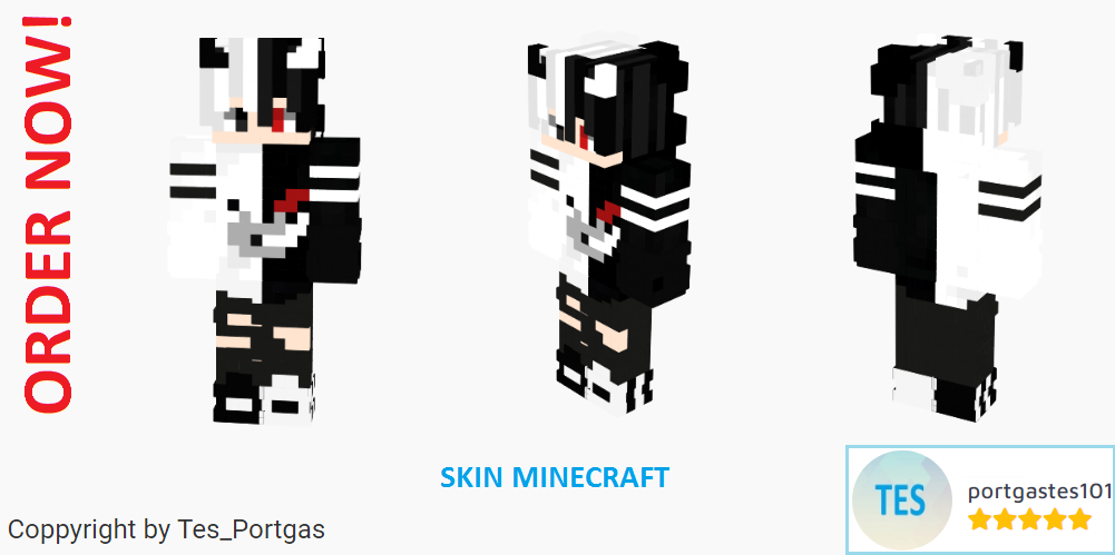 I will make you a separate Skin Minecraft in sophisticated and modern style