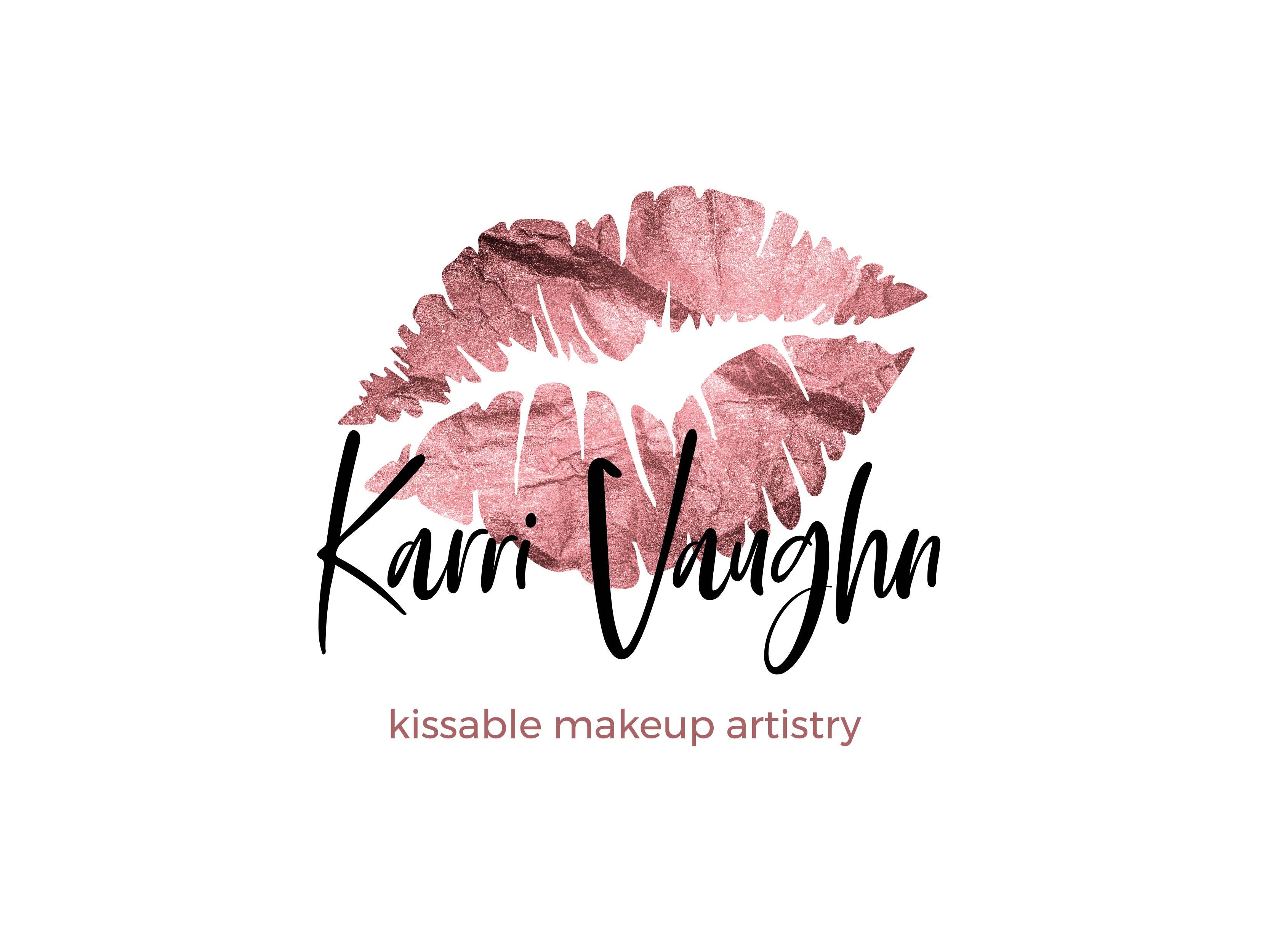 design golden feminine and watercolor signature logo