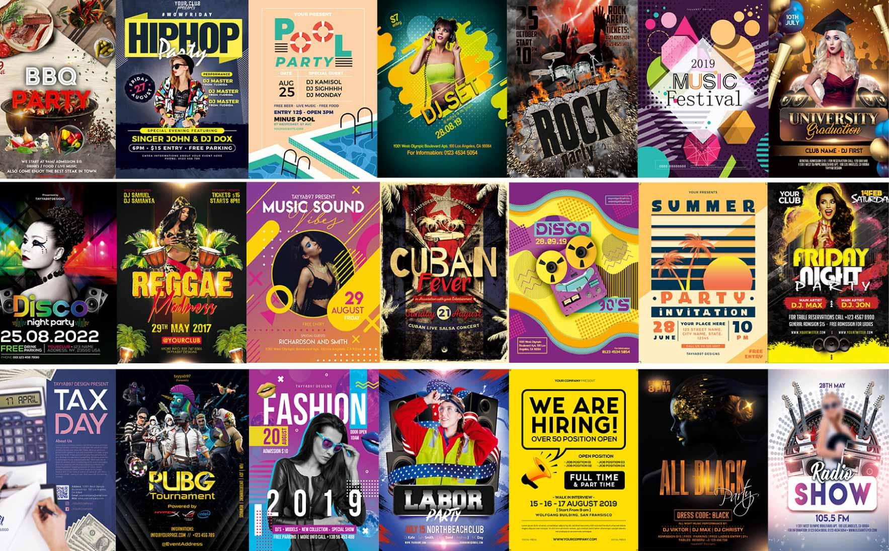 I will design eye catching event flyer or poster