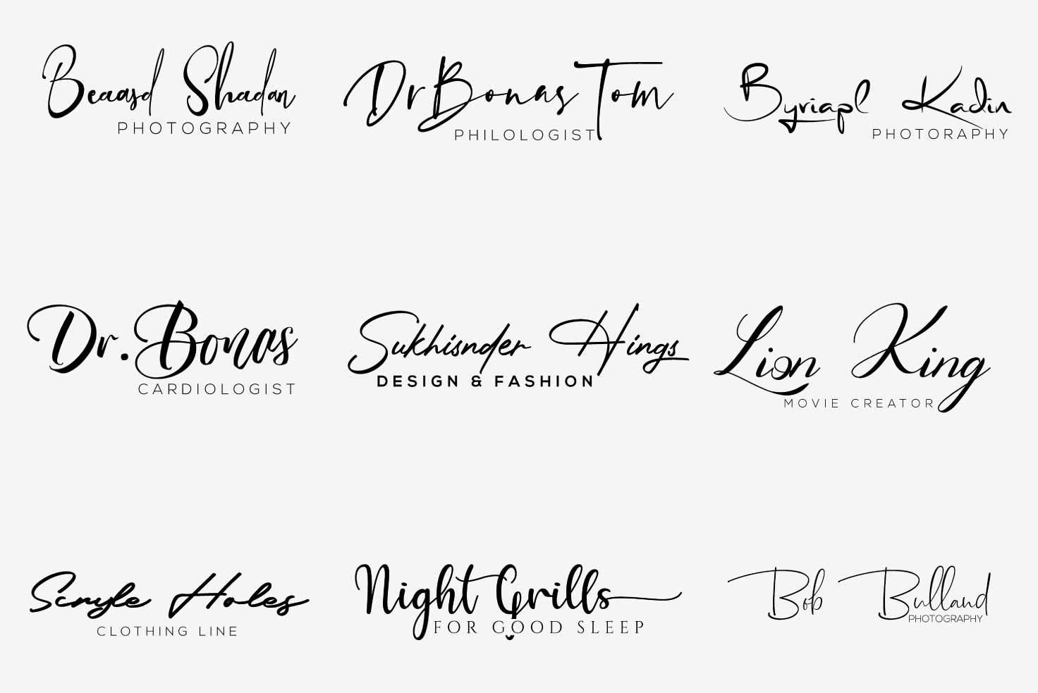 I will design signature logo in 1 day