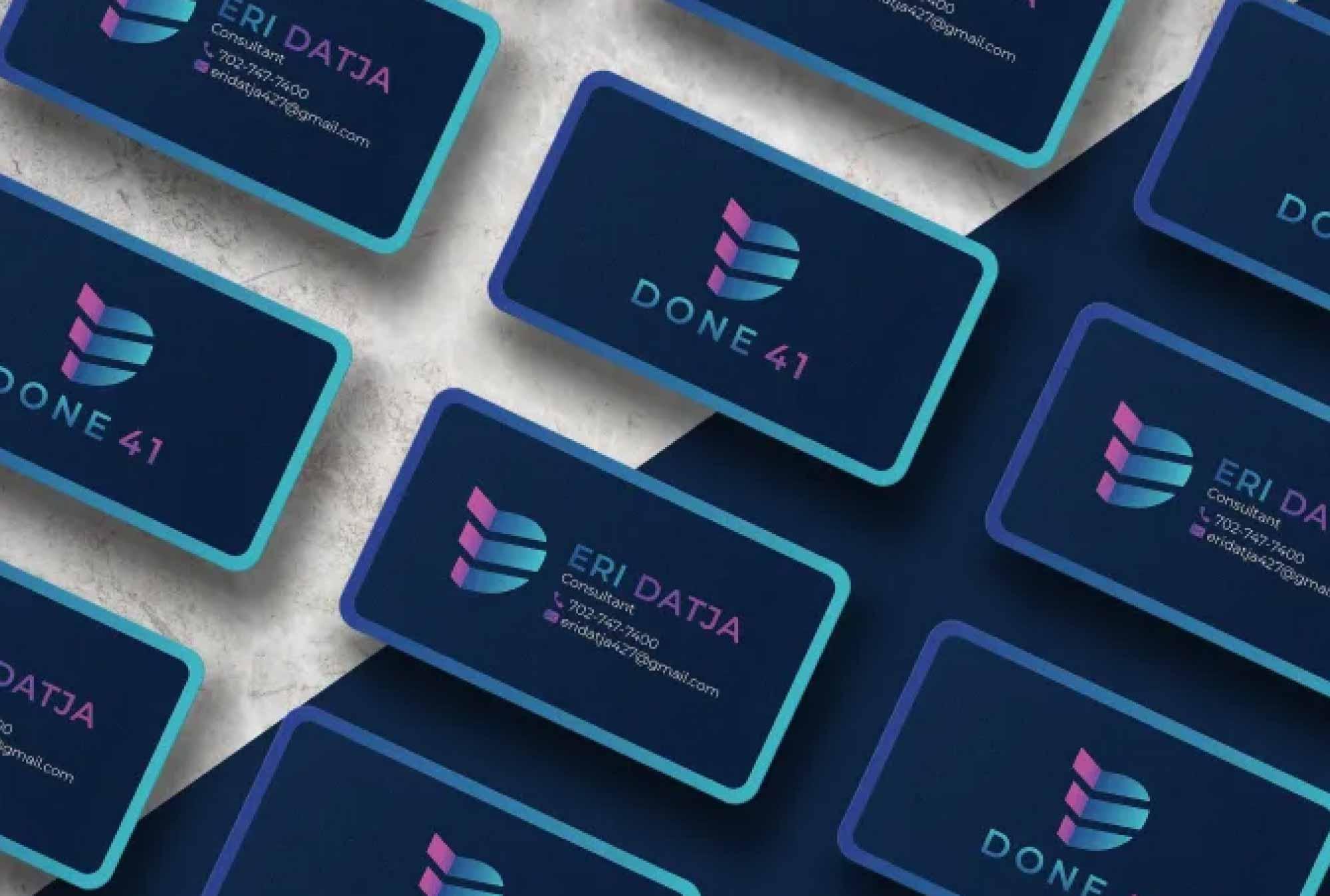 Design professional business card in 1 day