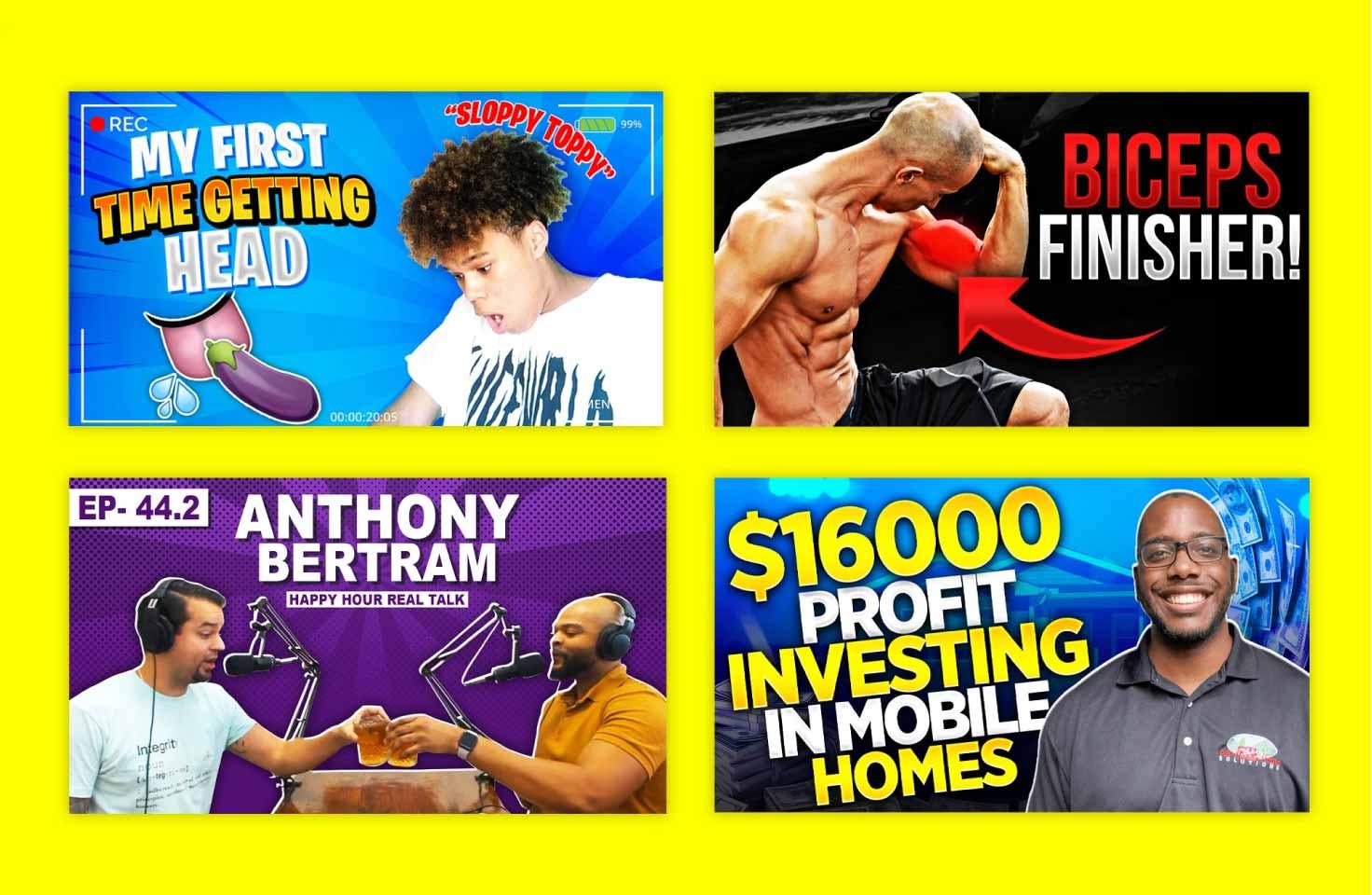 I will design eye catchy YouTube thumbnail