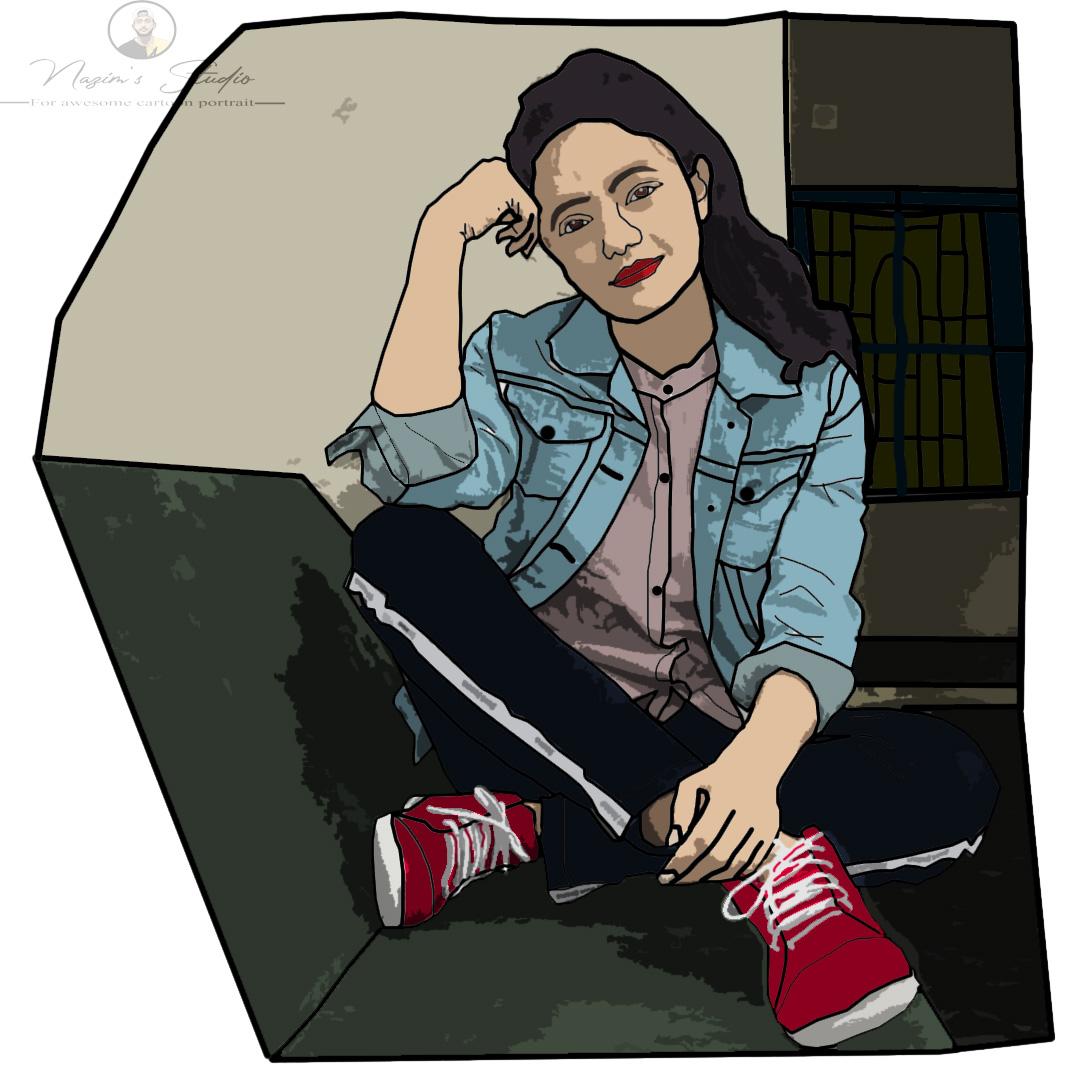 Turn your image into an awesome cartoon portrait(1 Figure)