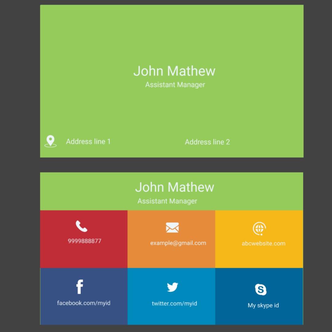  Business card outstanding design