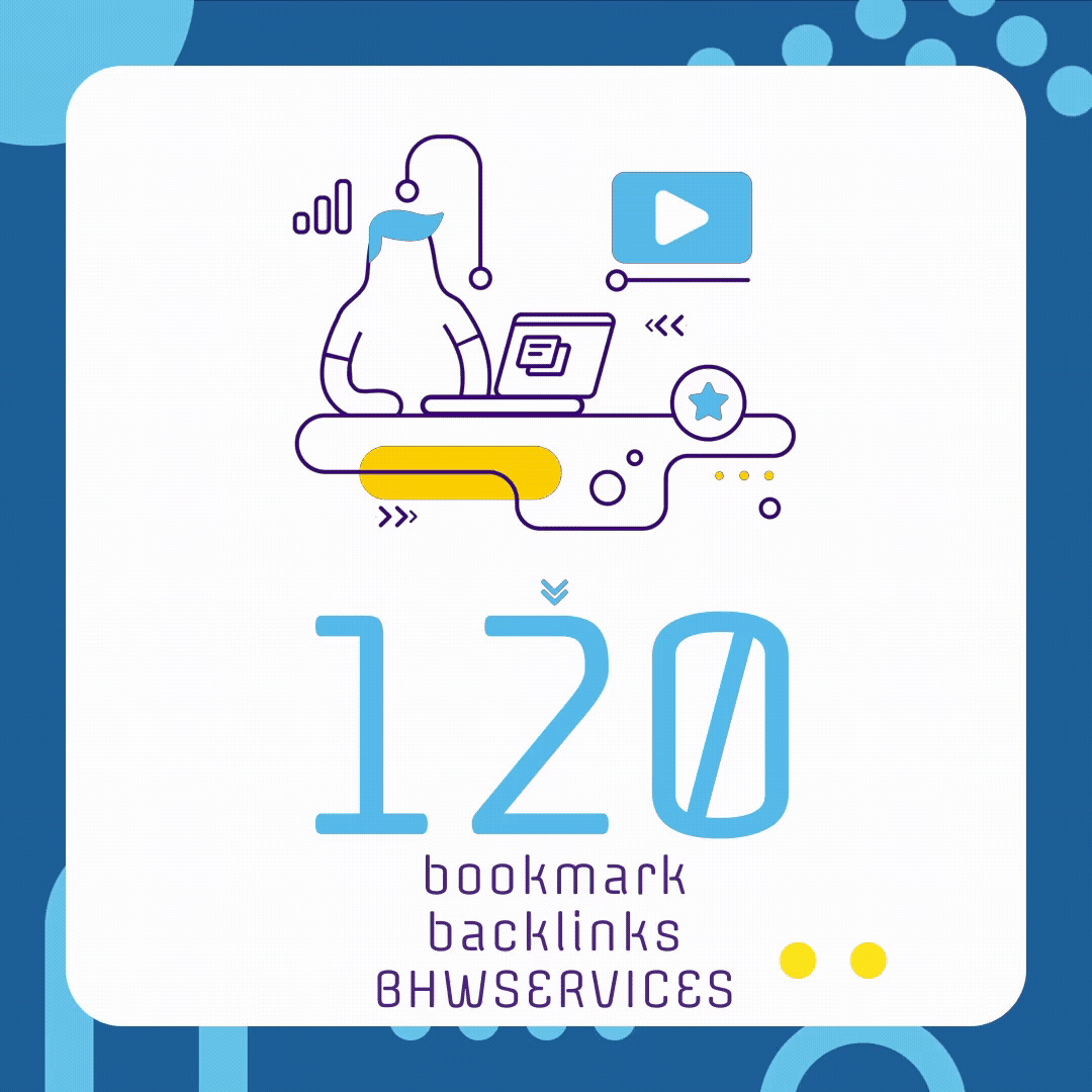 120 Links - All In One - Bookmarks and Backlinks, Promotion on Social Media with Social Signals