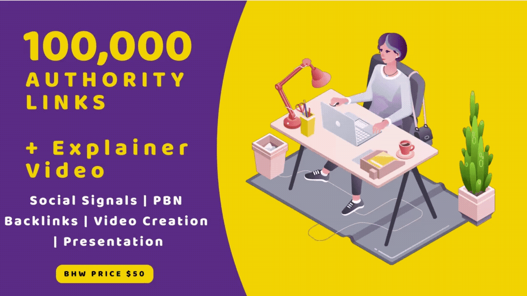 100,000 Authority Social Signals - Explainer Video - 30 Backlinks and Bookmarks