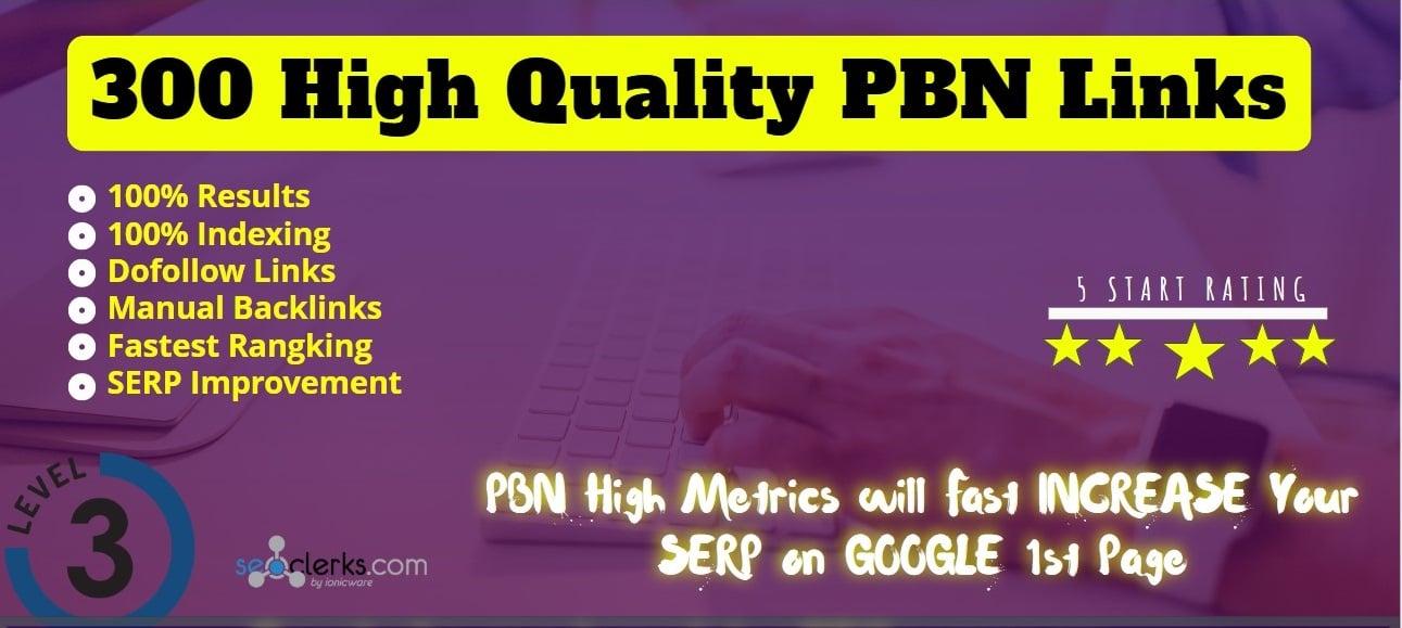 300 Permanent DA 58 to 30 Homepage high quality PBN Dofollow Backlink