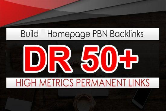 Provide 8 DR 50+ pbn homepage dofollow backlinks