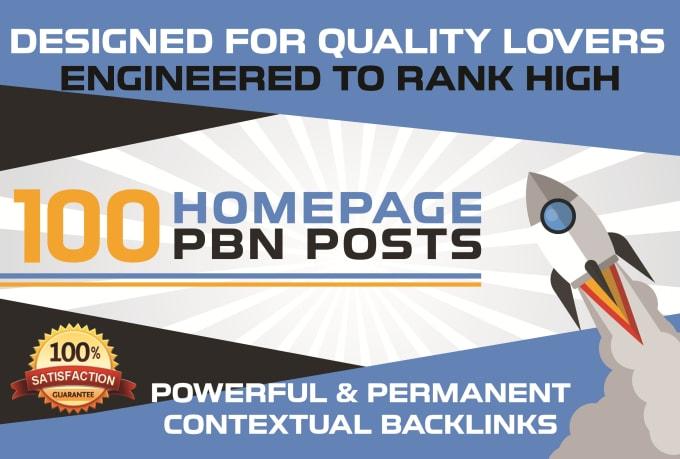 provide 100 DR 65 to 75 pbn homepage dofollow backlinks