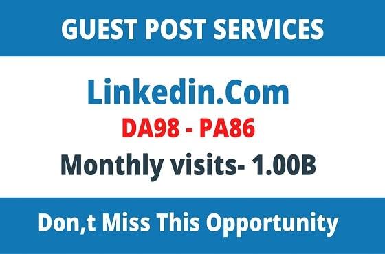 Write And Publish Guest Post On Linkedin.Com