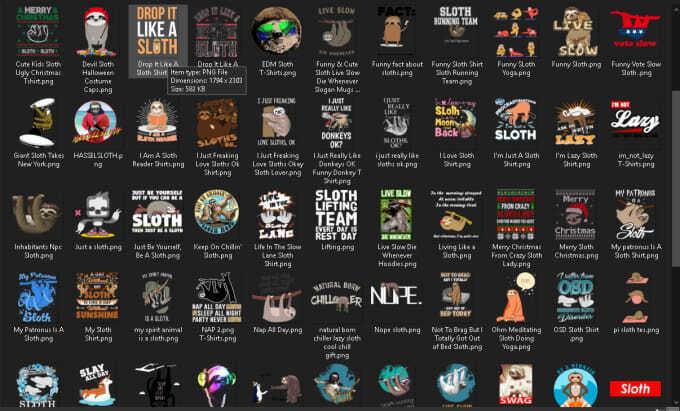 approx 4,500 png animal niche designs