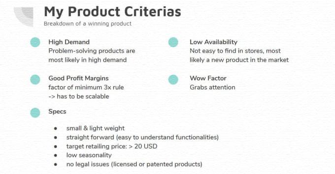 I will find you 5 winning products for your dropshipping or amazon business