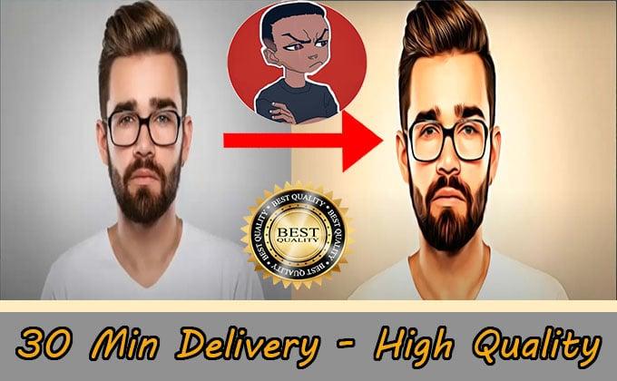 I will draw a digital oil painting based on your portraits