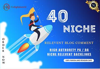 I Will Do 40 Niche Relevant Blog Comments backlinks 