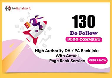 I Will Do 130 Blog Comment SEO backlinks 