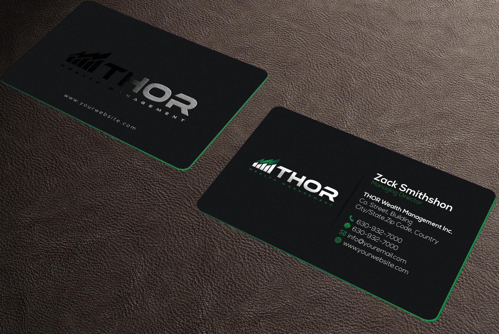 I will design modern unique professional business card designs