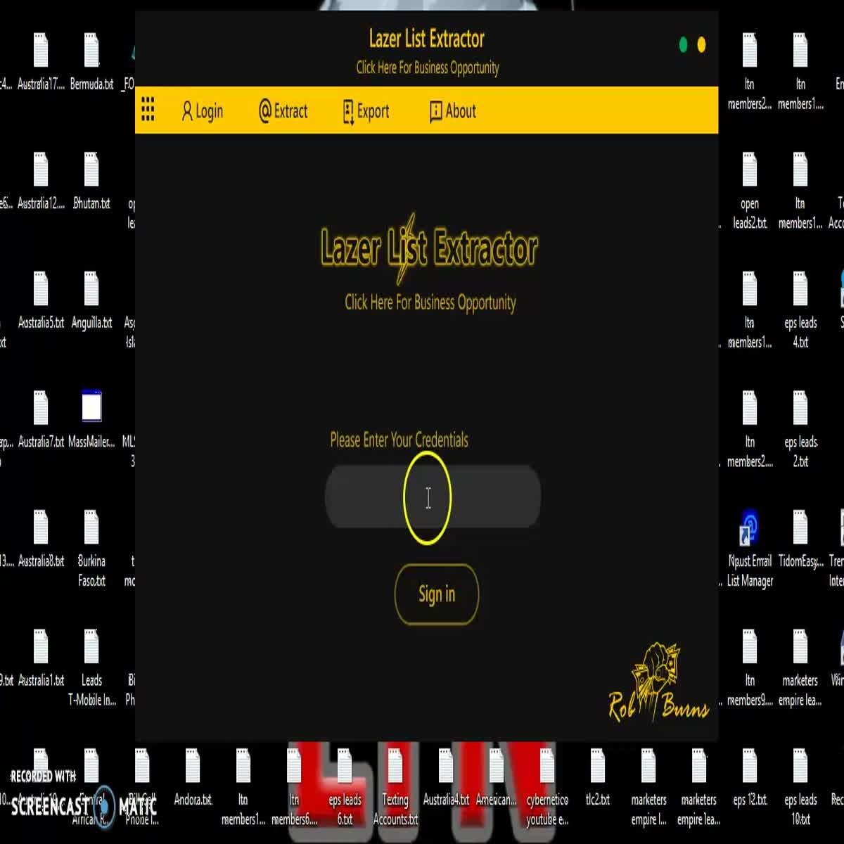 Lazer List Extractor | Social Media Email Scraper