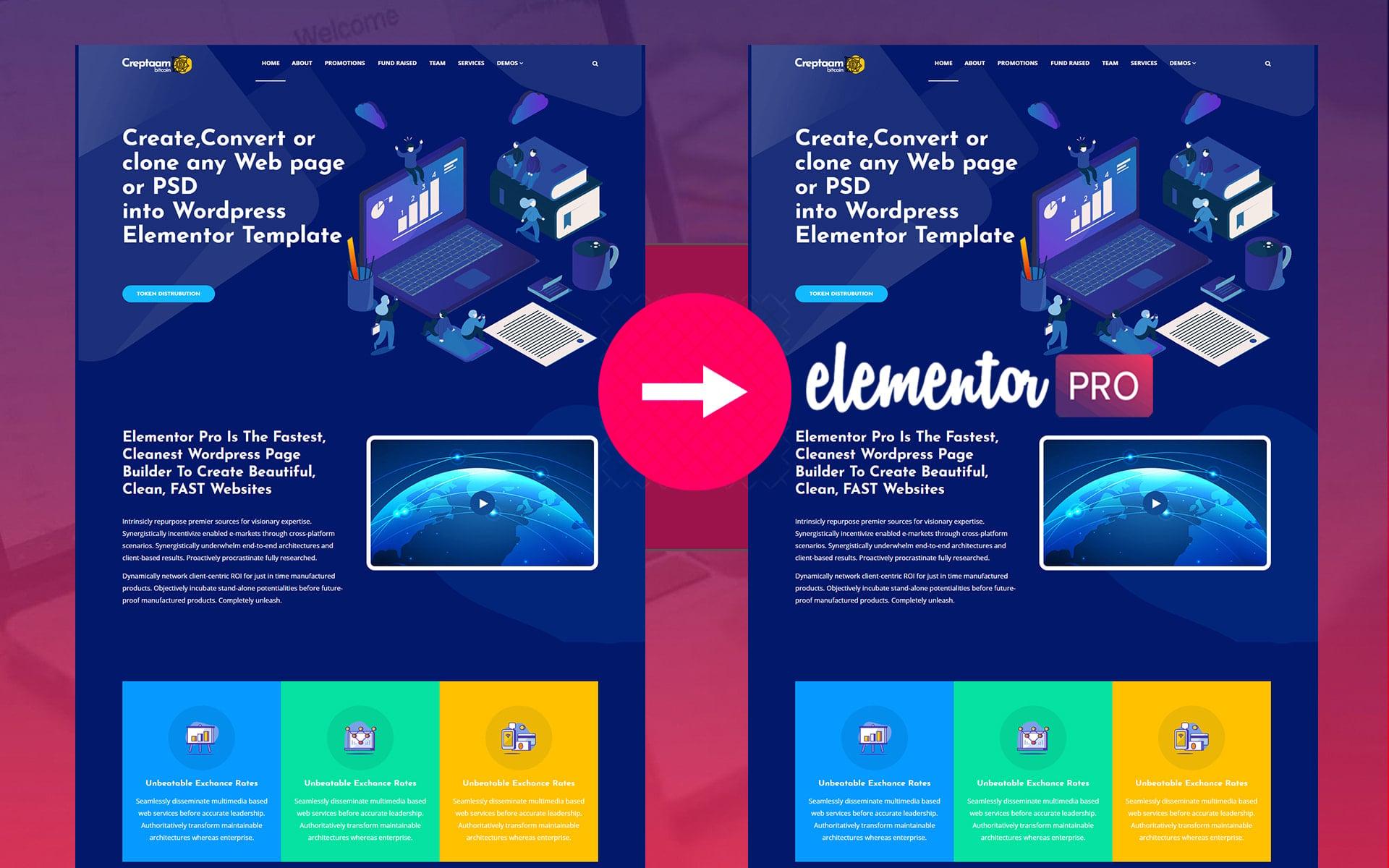 Manually Build WordPress Website Design Using Elementor Pro within 24 hrs for