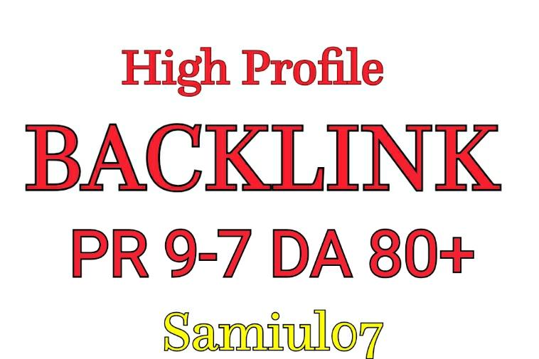 High Quality 45 Manuall Profile Backlink DA70+ PR9-7