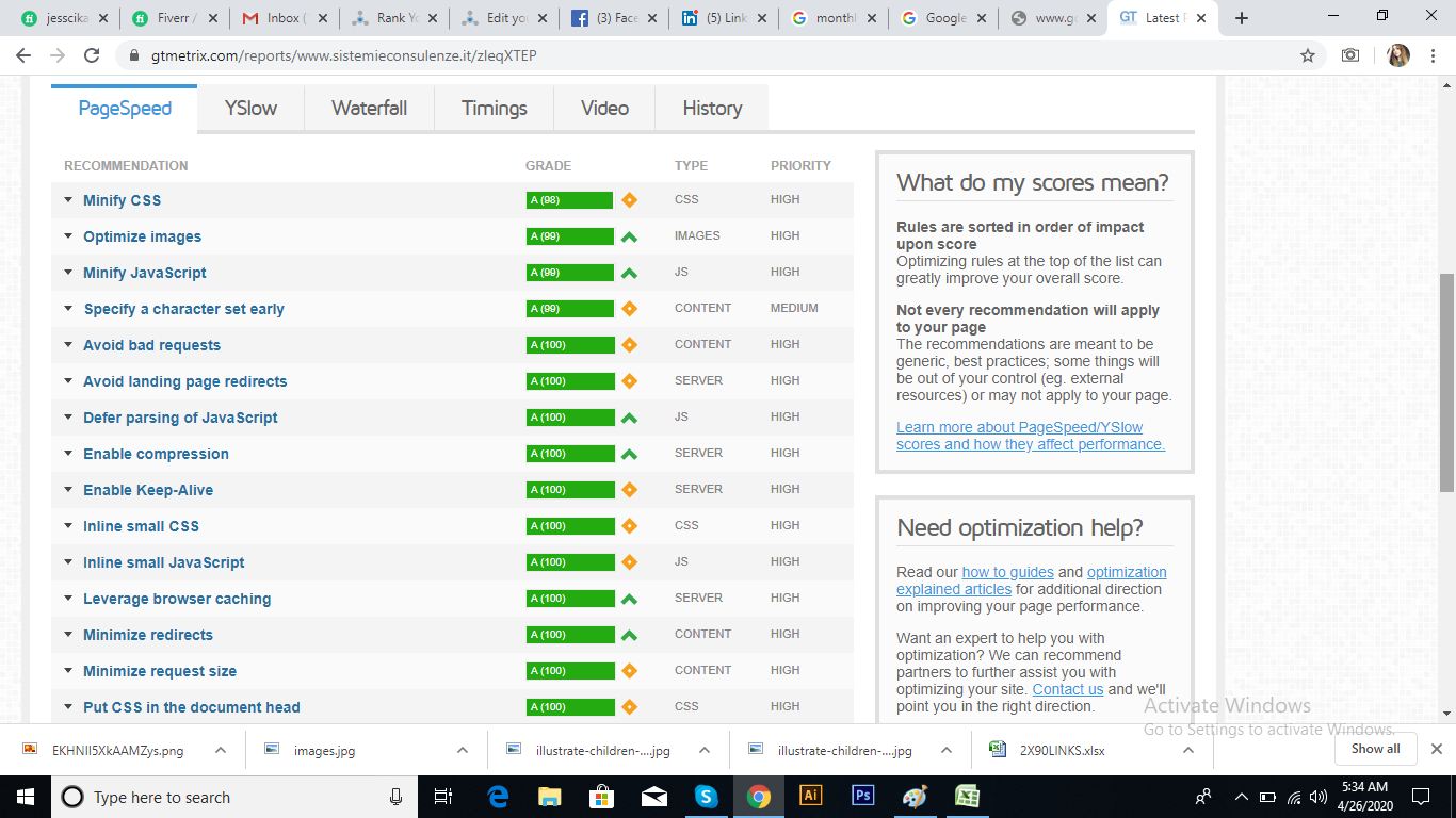 i will speedup your website on GTmetrix