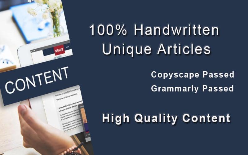 I write 1000 words article,content writing or blog writing on any niche