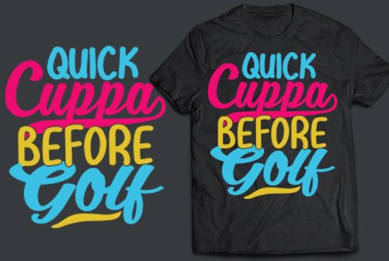 i will do typography and custom t shirt design