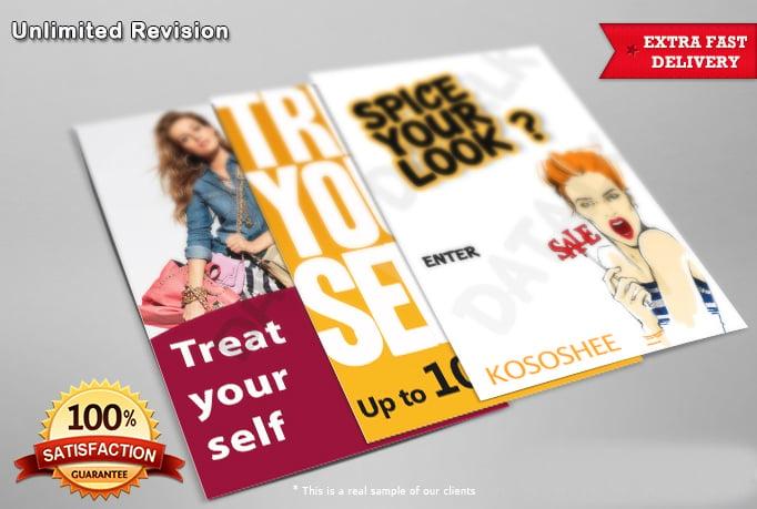 Design your flyer, leaflet, poster, advertisement