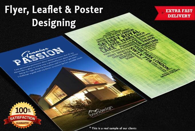 Design your flyer, leaflet, poster, advertisement