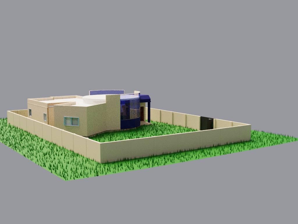 get a 3D photo for your architect plan by blender (.blend, dae)