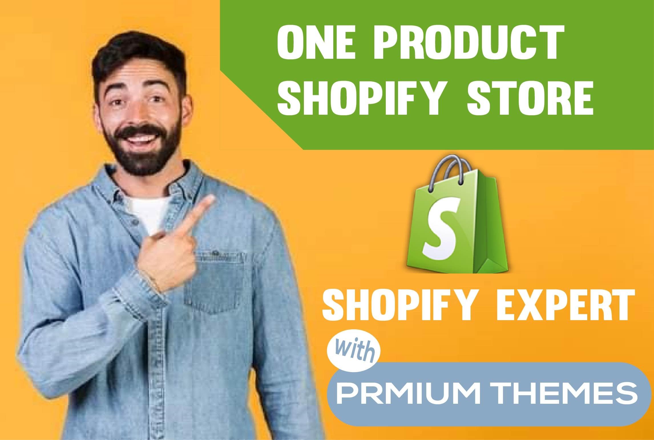 I will create shopify store, dropshipping store with winning products