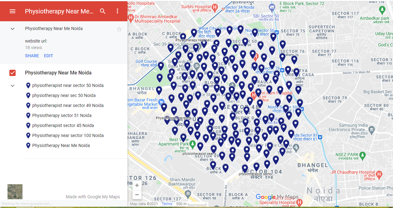 maps in Google Earth 150 Google Map Point Marker citation for local business Rank