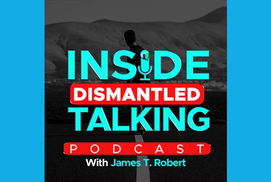 I will design typographic podcast cover art