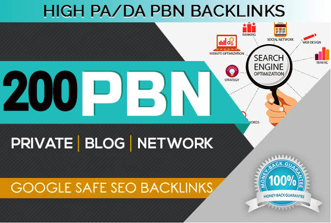 Build 200 Permanent DA 74+ high quality PBN Dofollow Backlink 
