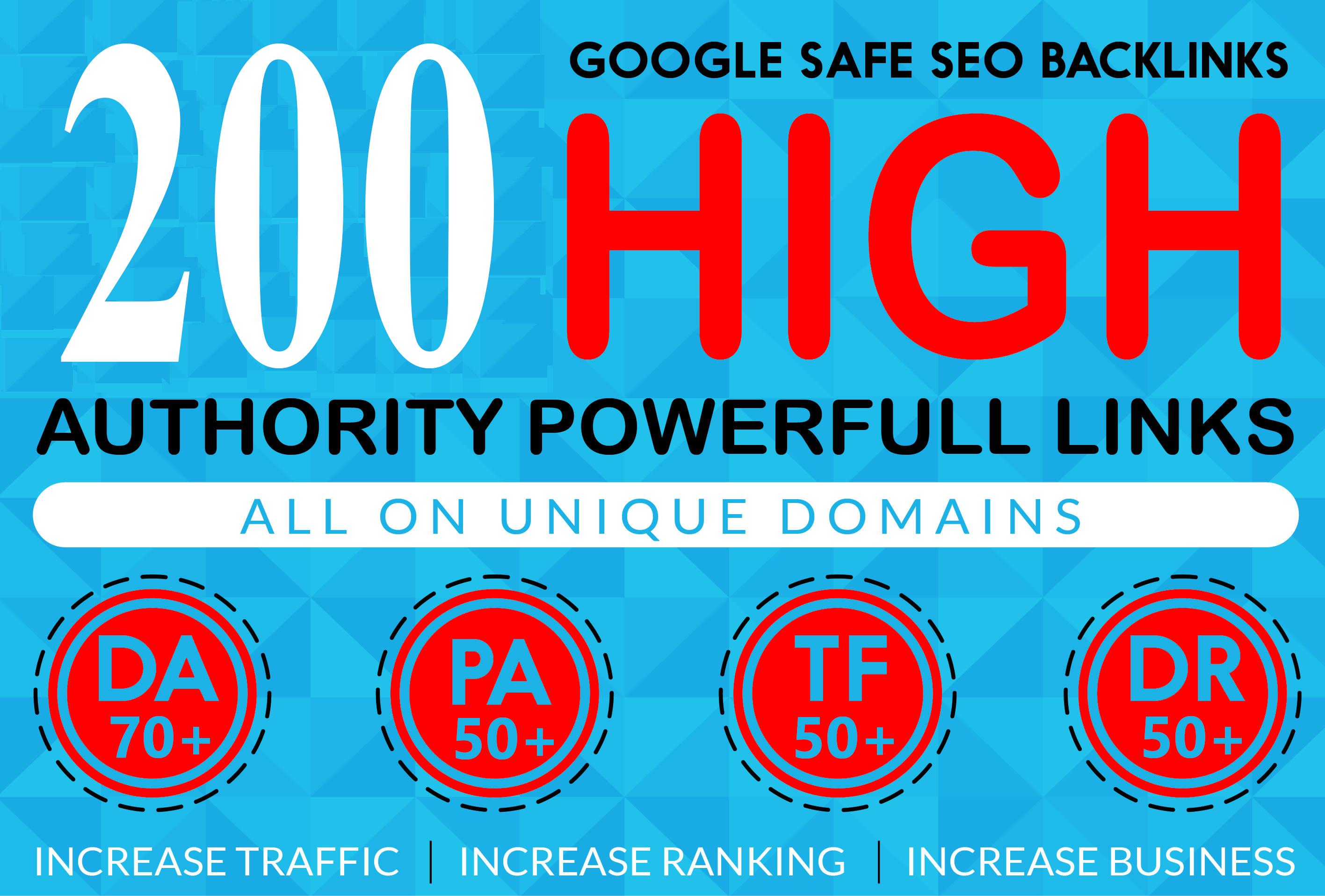 I Will Provide 200 High Authority Powerfull Homepage web2.0 Backlink 100% Permanent Dofollow 
