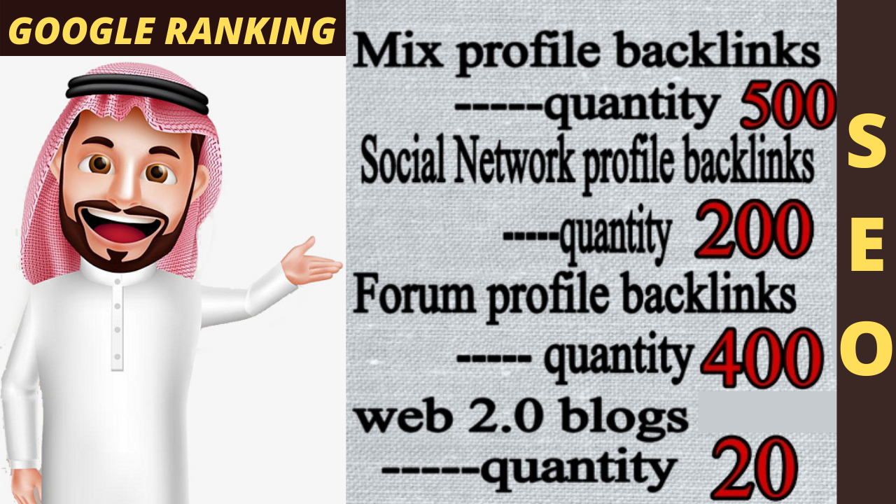 Provide 3680+ seo Backlink from Wiki, Web2, Forum Profile, Blog backlinks linkbuilding 