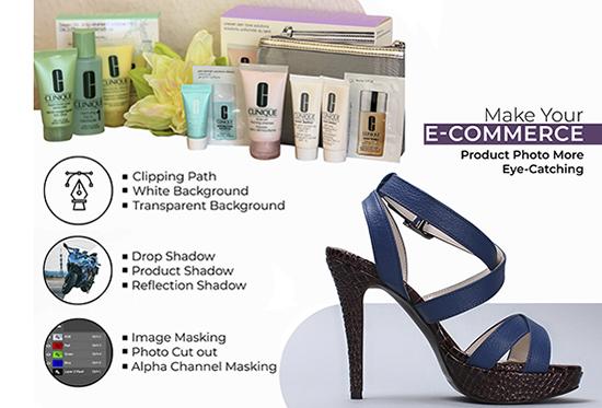 I will do 10 images add drop or natural shadow