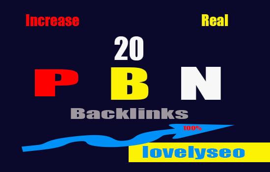 20 Manually Homepage High Quality Speed PBN Backlinks 