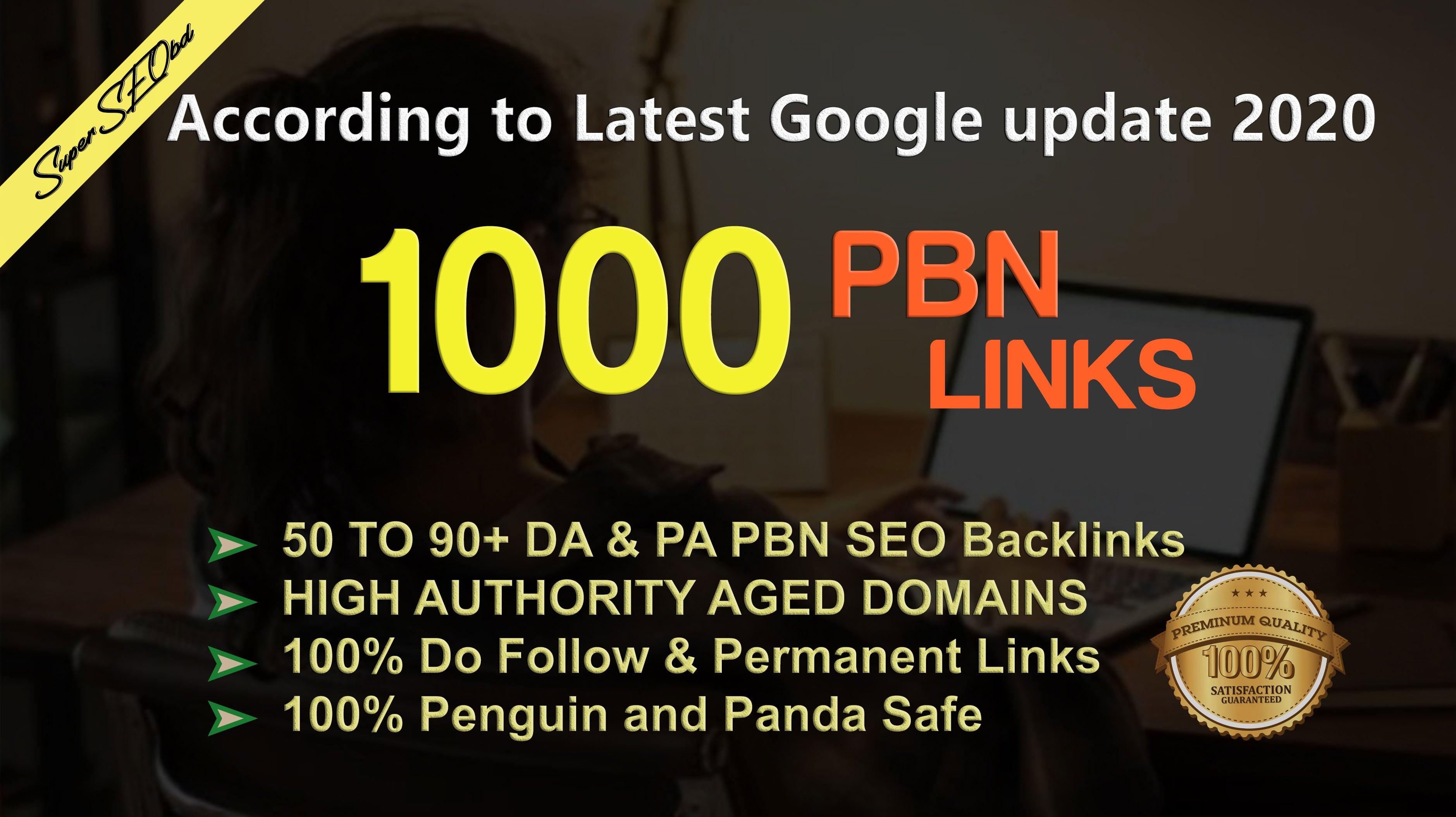 Get Extream 1000 PBN Backlink in your website hompage with HIGH DA/PA/TF/CF with unique website