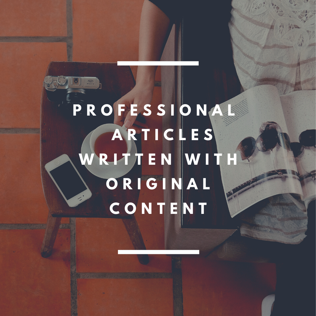Professional articles written specifically for your needs 