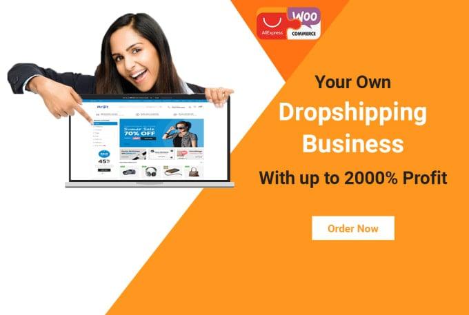 I will create a woo or shopify automated alidropship store