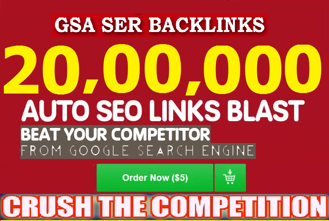 do 20 million bulk backlink blast tf negative cf da pa for google seo 