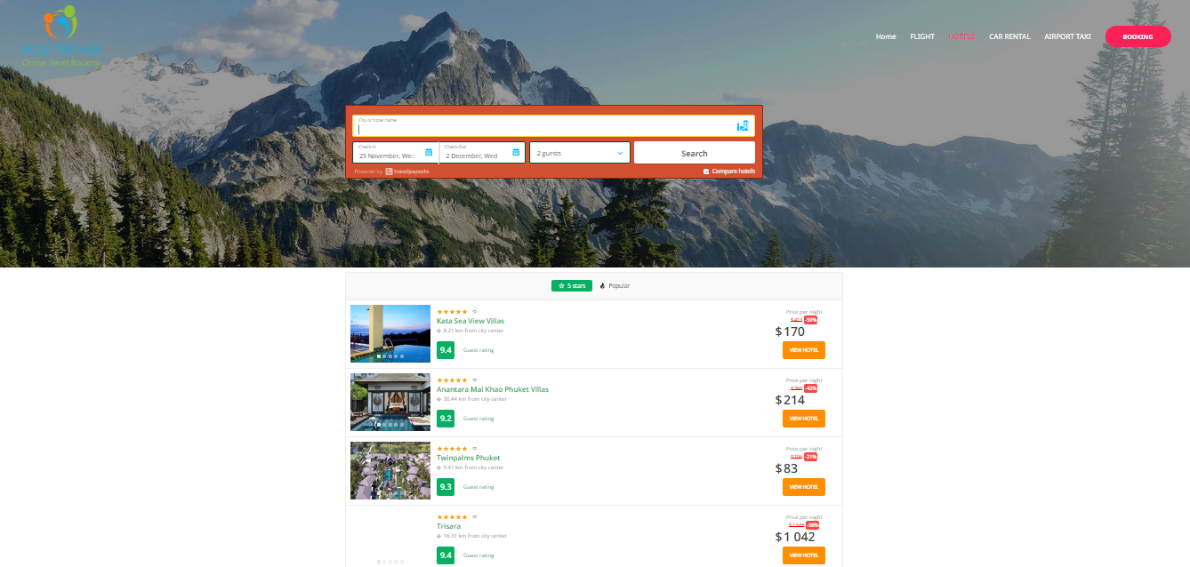 I will make automated Travel Affiliate Website