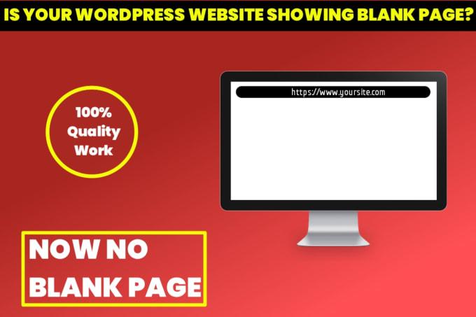 Fix wordpress blank page issue or other bugs